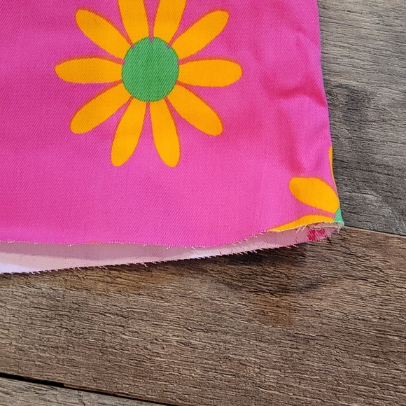 Free People Youthquake Floral Printed Crop Flare Jeans Pink Denim Jeans NWT - Picture 7 of 9